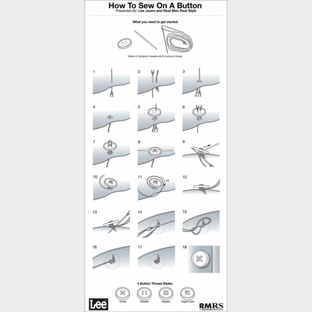 How to sew buttons