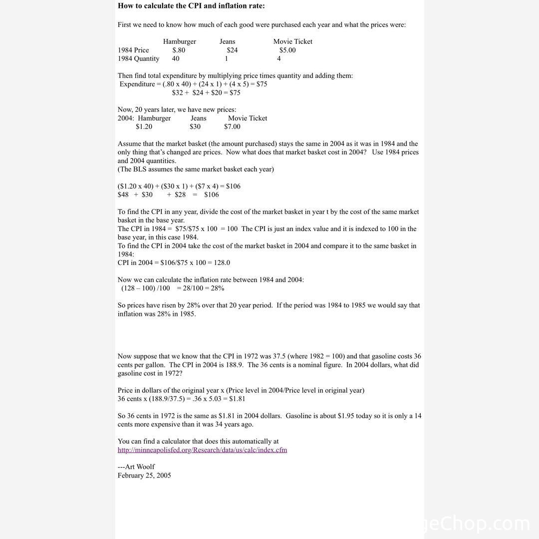 Inflation Calculation Explained 🥷 Knowledge Ninja