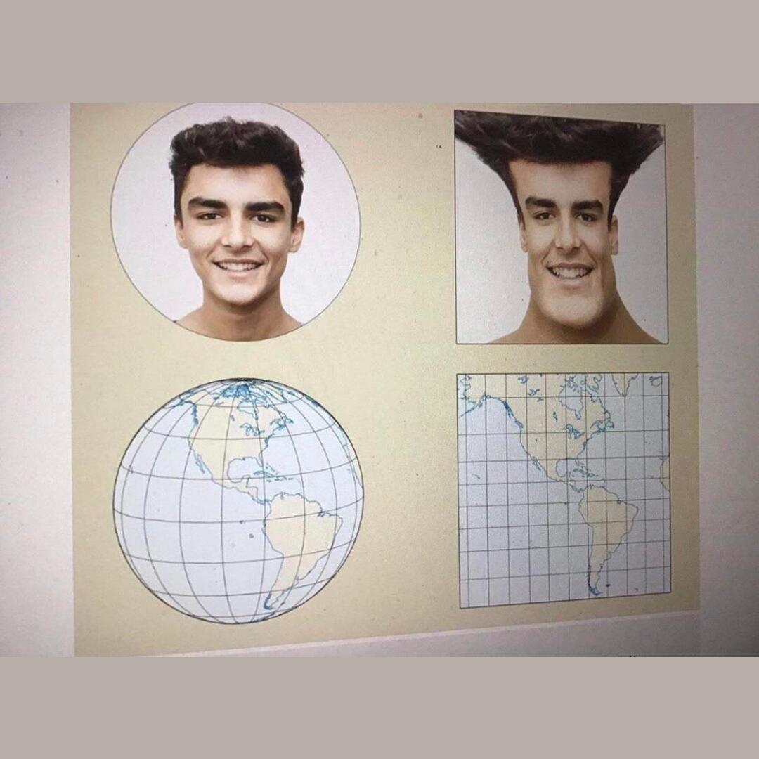 How Mercator Projection distorts the globe