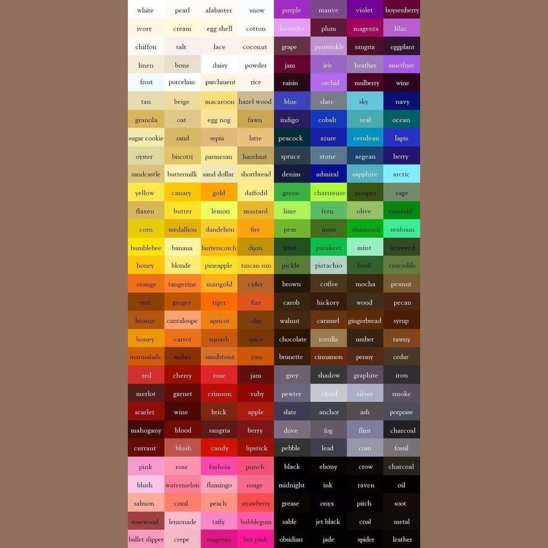 color guide.