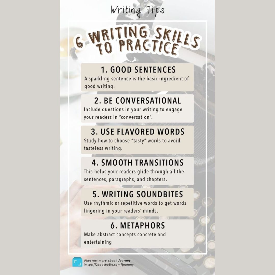 6 Writing Skills to Practice