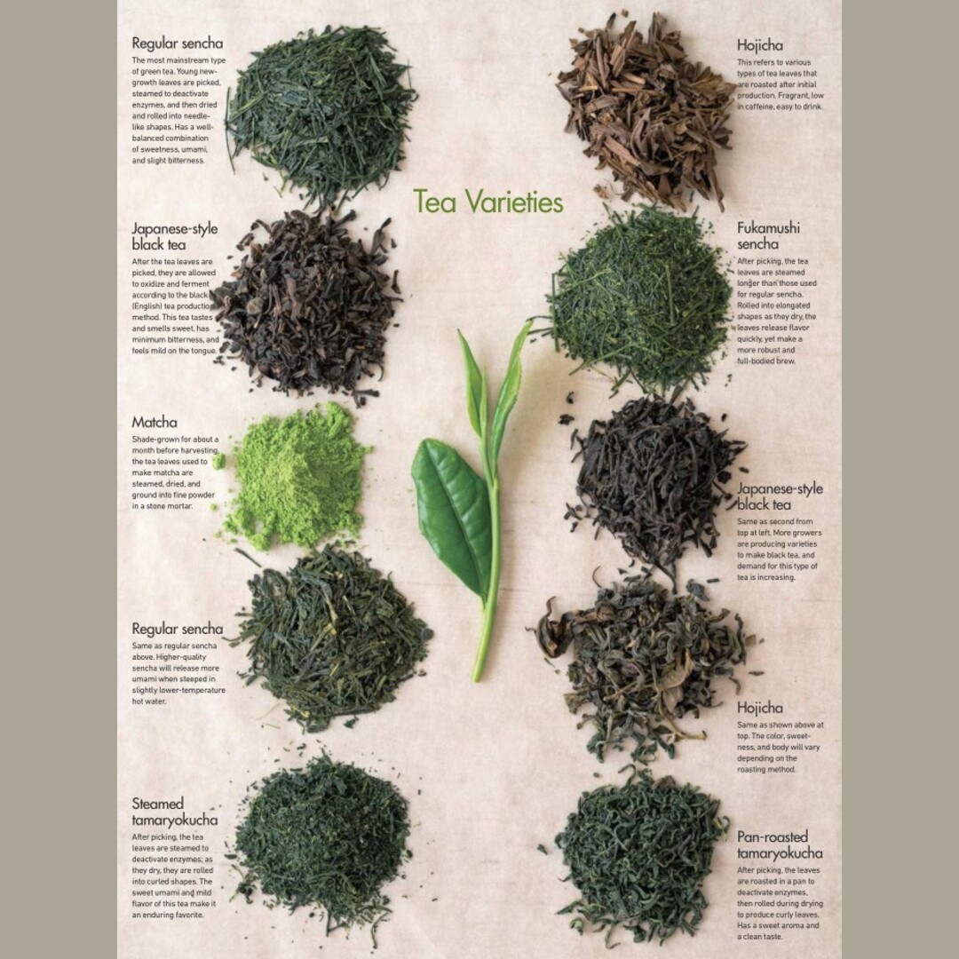 Some varieties of tea.