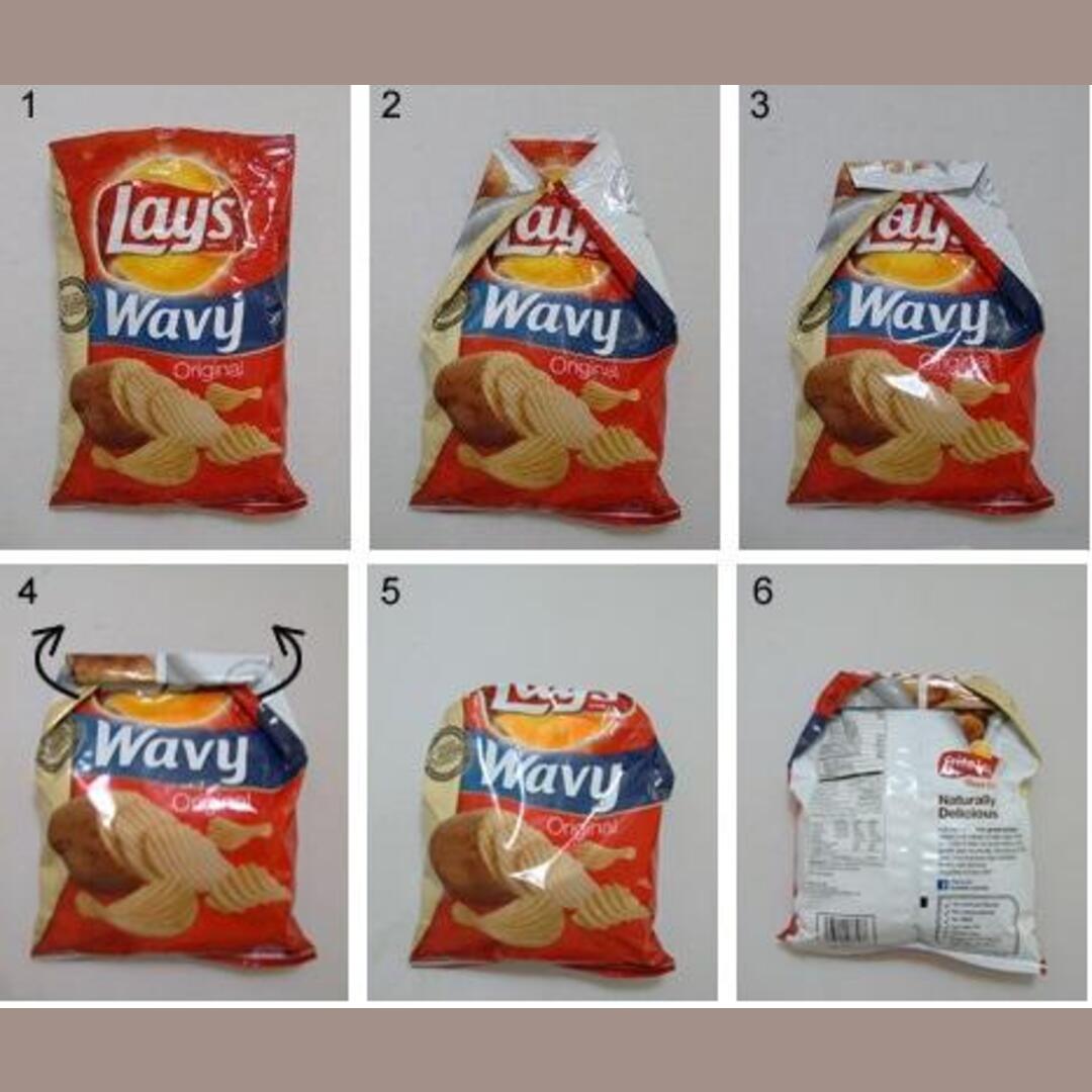 How to properly close a bag of chips