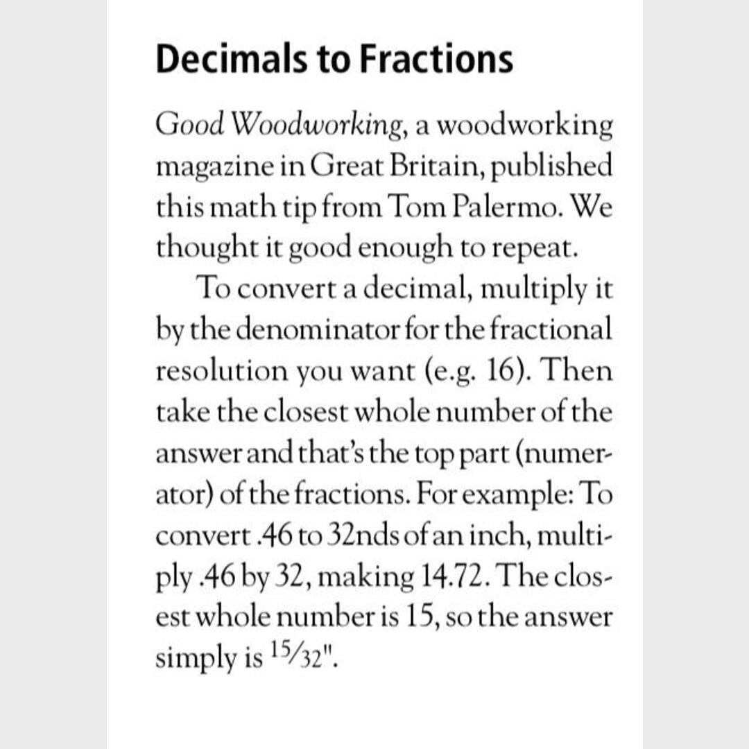 How to convert decimals to fractions