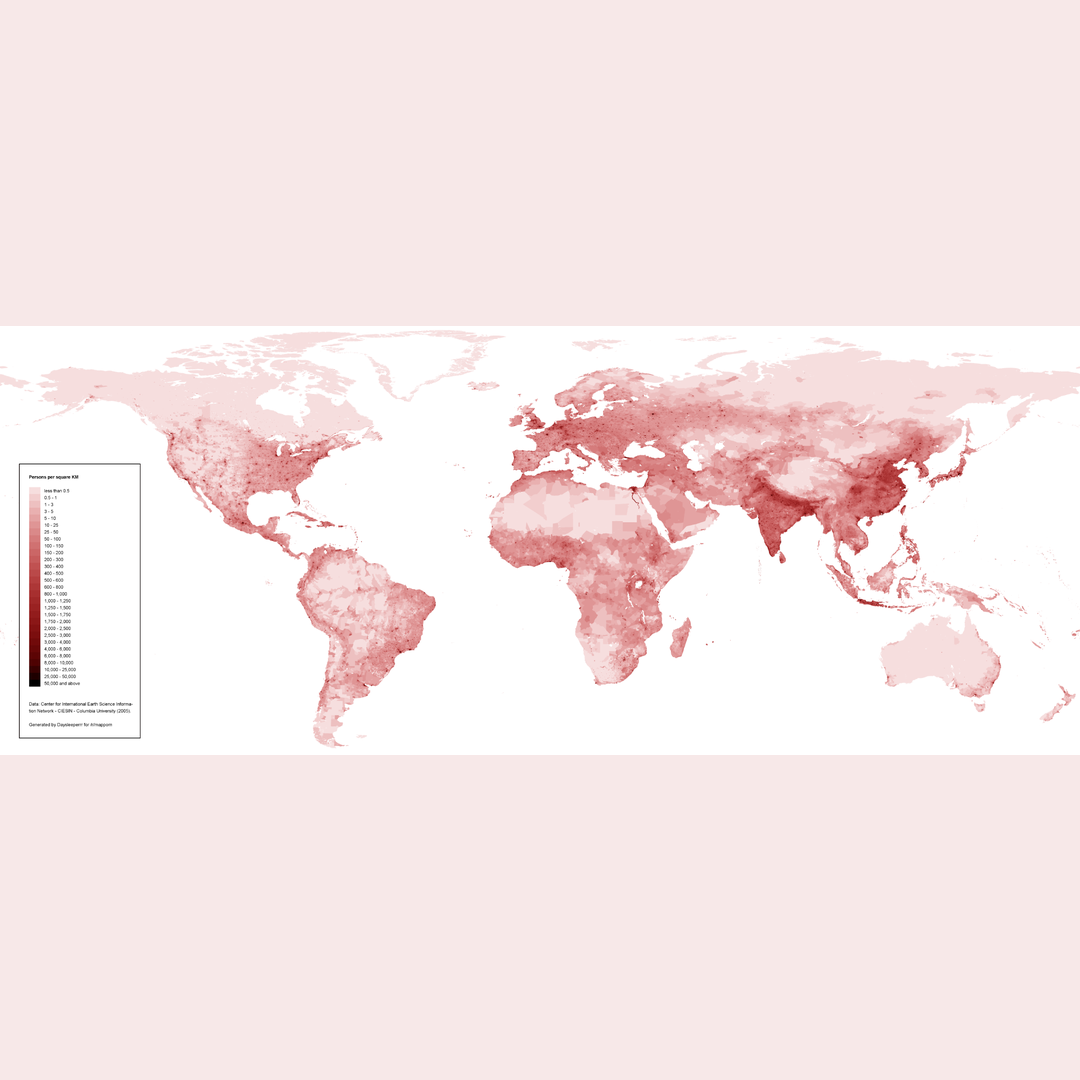 Homo sapiens population density