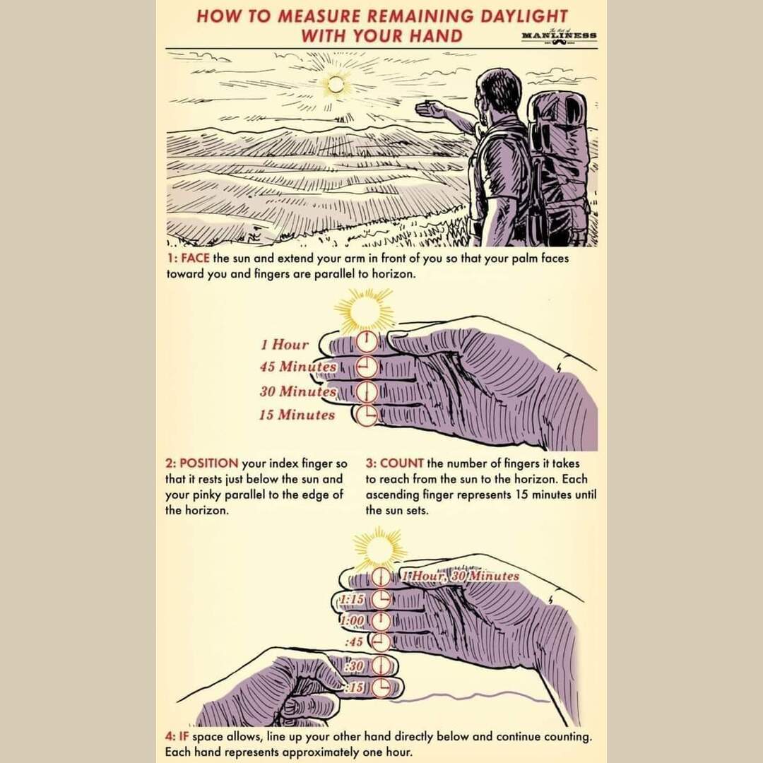 Lifehack How to tell how much longer until sundown