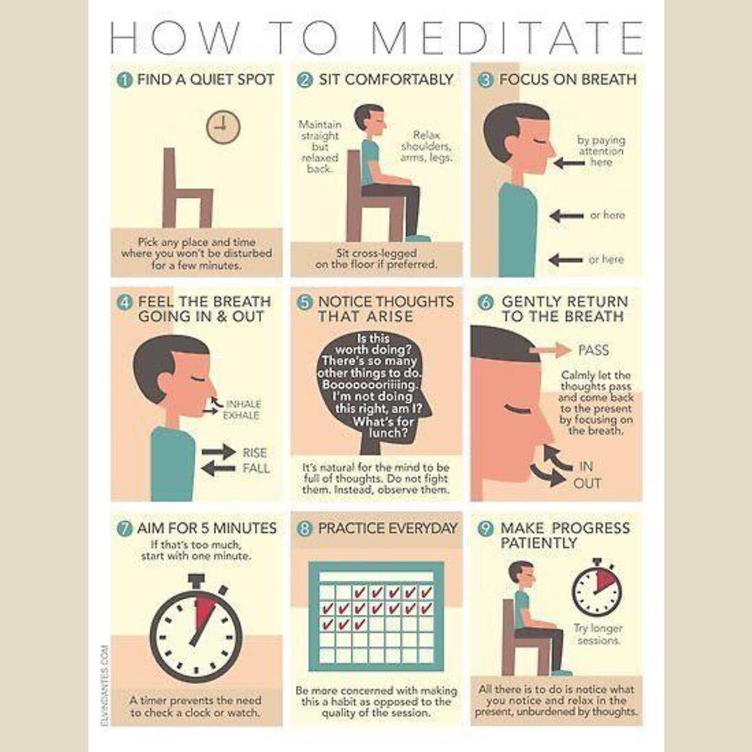 A guide to meditation by Elvin Dantes