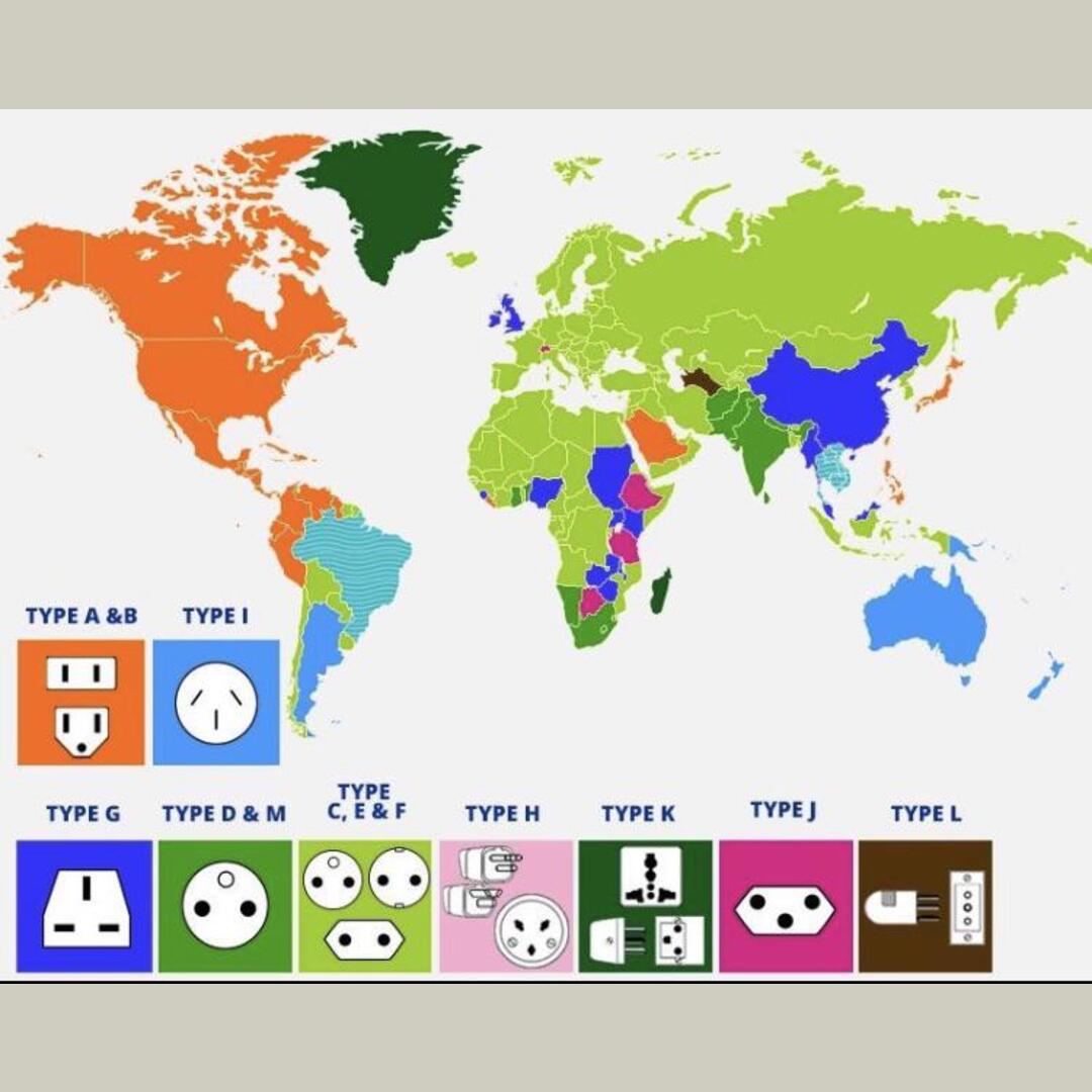 Travelers Guide To Electrical Outlets Around The World