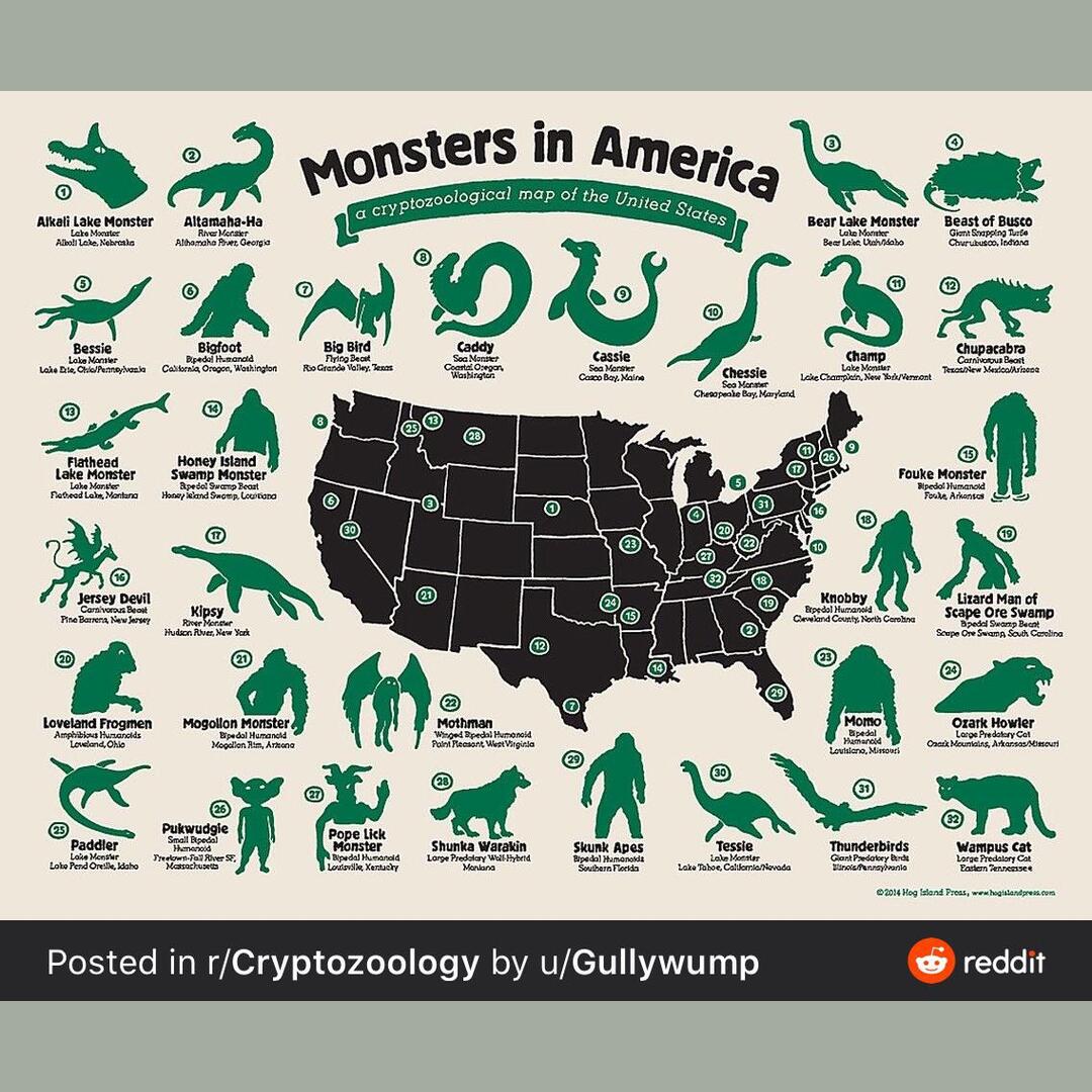 United States Cryptozoology 🤷🏻‍♀️