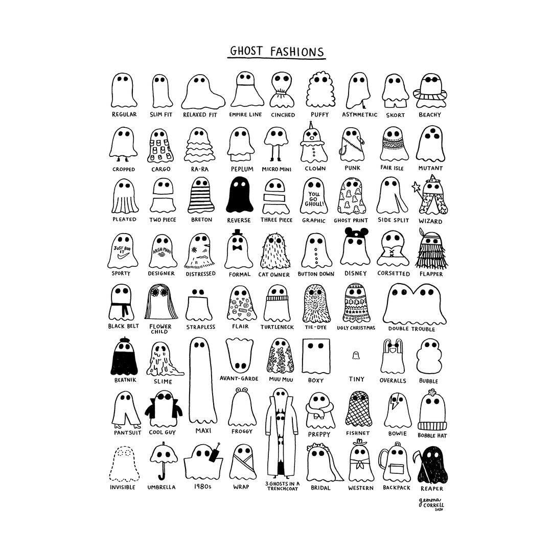 Ghost Fashion Guide / Gemma Correll