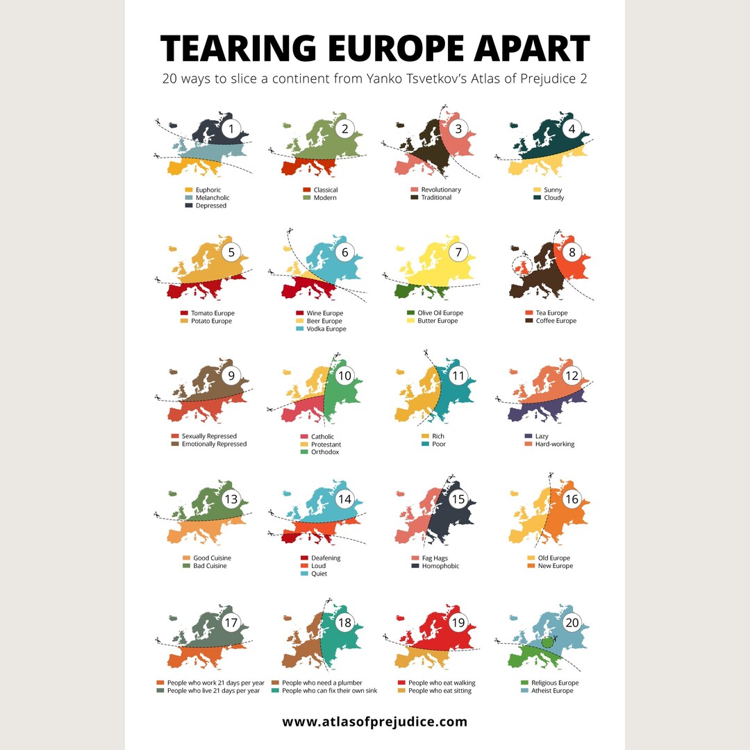 20 Ways of Looking at Europe from Yanko Tsvetkov. We ve all seen number 5.