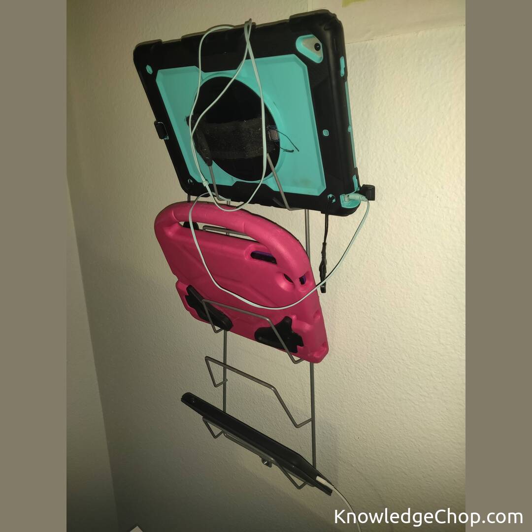 Repurposed Ikea pot lid holder