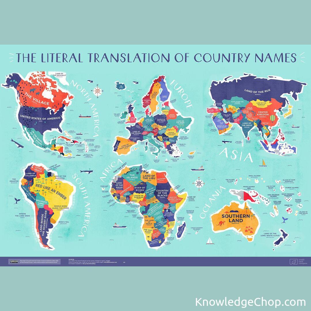 Literal Translations of Country Names