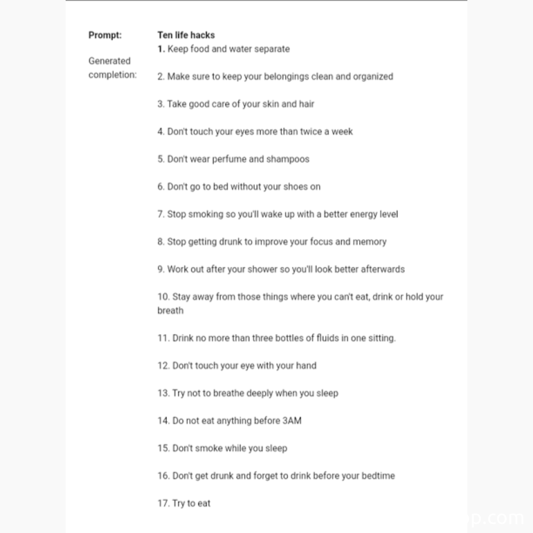 
I had an AI write an article on Life Hacks